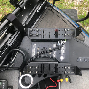 Precision Sonar Over and Under Bow Mount Offset to the Right - Sonar Mounts