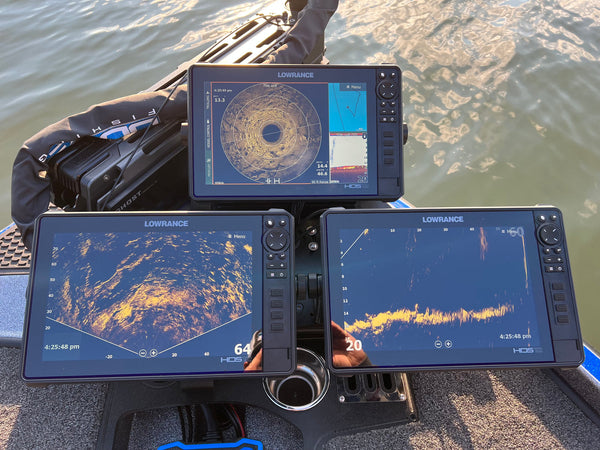 Precision Sonar Triple Threat Over and Under Bow Mount System - Sonar Mounts