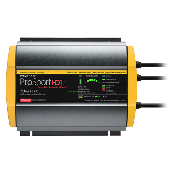 ProMariner ProSportHD 12 Global Gen 4 - 12 Amp - 2 Bank Battery Charger [44026] - Battery Chargers