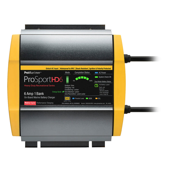 ProMariner ProSportHD 6 Global Gen 4 - 6 Amp - 1 Bank Battery Charger [44023] - Battery Chargers