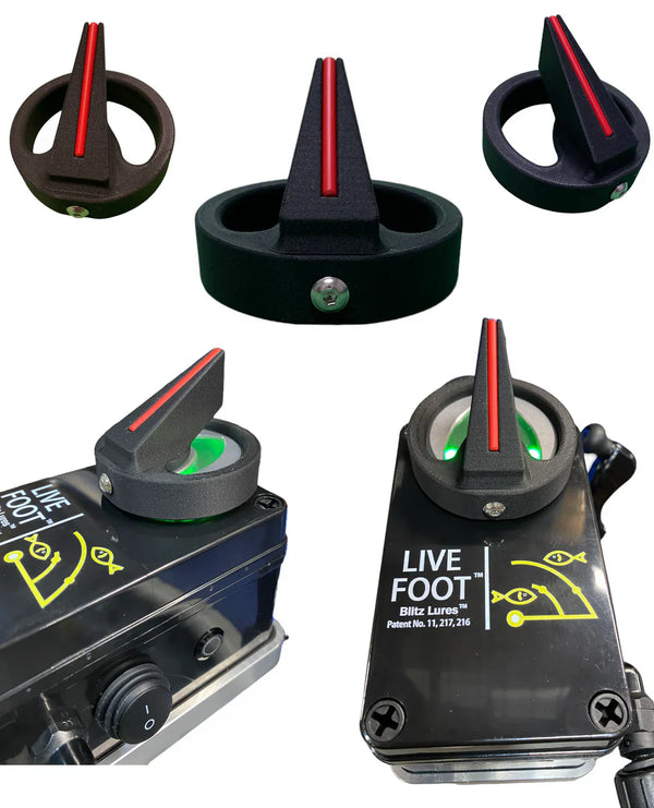 Raised Directional Indicator for the Blitz Lures Live Foot - Trolling Motor Accessories