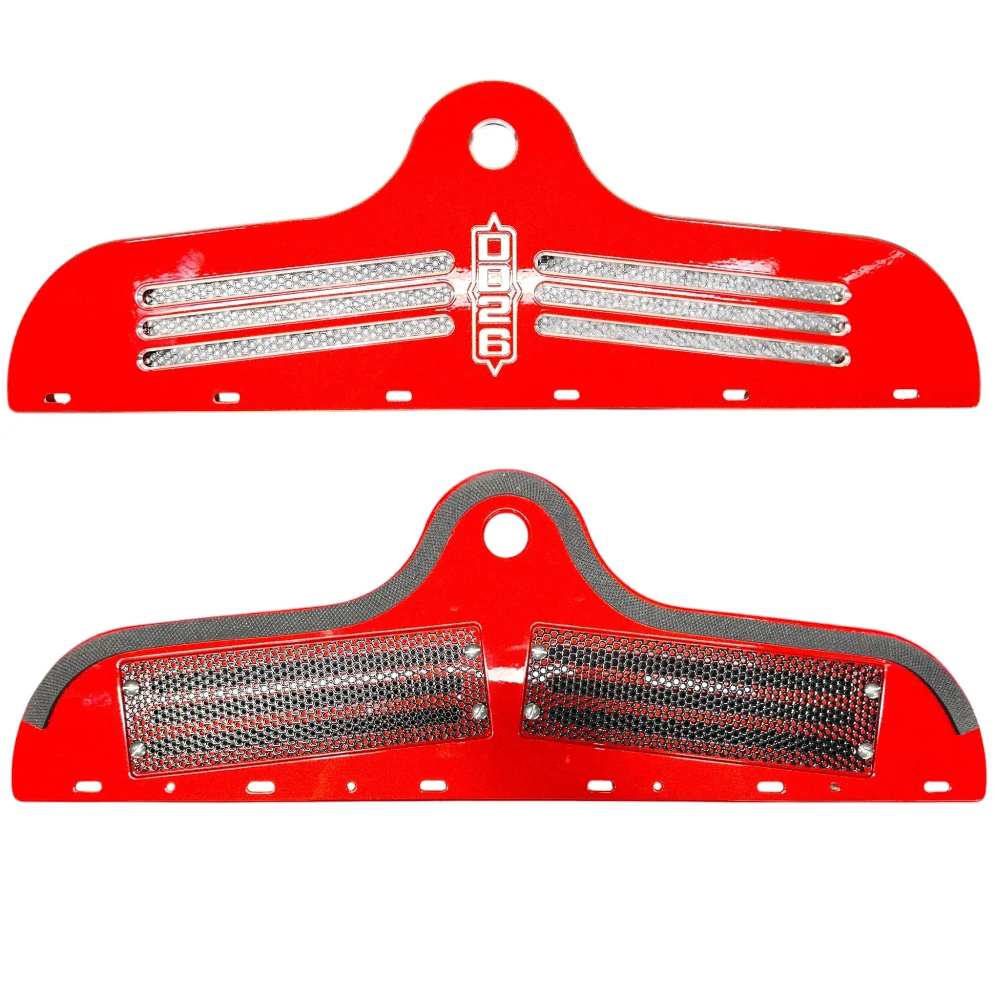 Billet Aluminum Drain/Net Cover the fits Phoenix Boats - Red - Boat Accessory