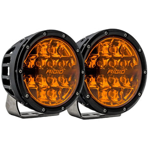 RIGID Industries 360 Series 6’’ Spot w/Amber Pro Lens - Pair [36210] - Light Bars