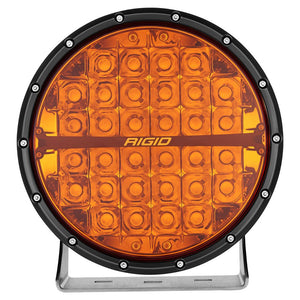 RIGID Industries 360-Series Amber Pro 9’’ Offroad Spot Beam w/Amber Backlight Pod - Single [36522] - Lighting