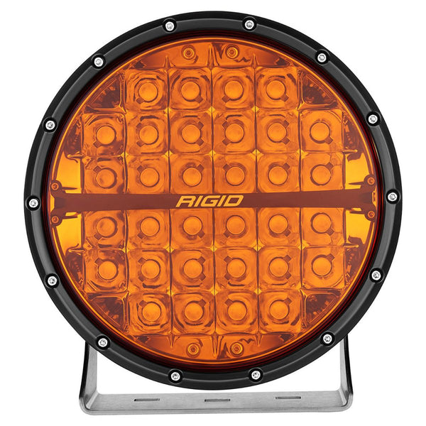 RIGID Industries 360-Series Amber Pro 9’’ Offroad Spot Beam w/Amber Backlight Pod - Single [36522] - Lighting