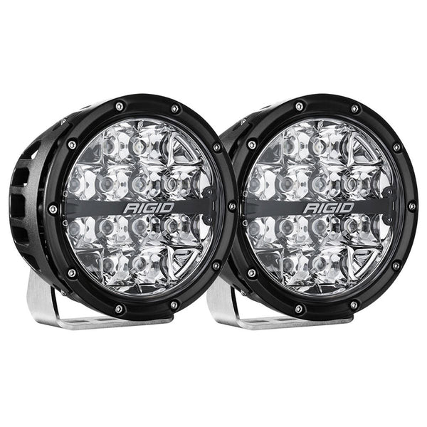 RIGID Industries 360-Series RGBW 6’’ Offroad Lamp Spot Beam w/RGBW Backlight Pods - Set of 2 [36412] - Lighting