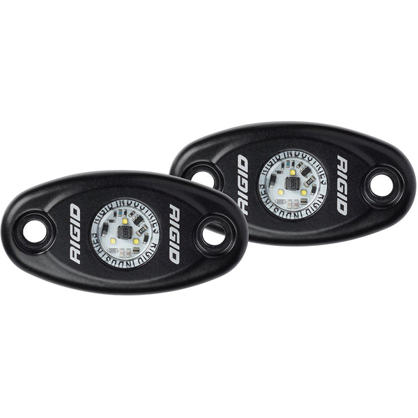 RIGID Industries A-Series Black High Power LED Light - Pair - Blue [482113] - Interior / Courtesy Light