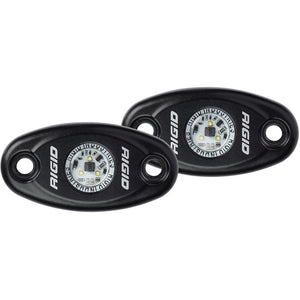 RIGID Industries A-Series Black High Power LED Light - Pair - Warm White [482073] - Interior / Courtesy Light