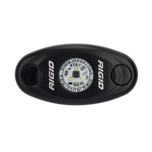 RIGID Industries A-Series Black High Power LED Light Single - Cool White [480093] - Interior / Courtesy Light