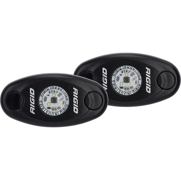 RIGID Industries A-Series Black Low Power LED Light Pair - Neon White [482023] - Interior / Courtesy Light