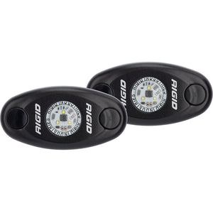 RIGID Industries A-Series Low Power Black Housing/White Light - Pair [482033] - Interior / Courtesy Light