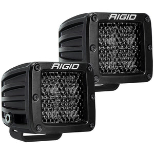 RIGID Industries D-Series Pro Spot Diffused Midnight Surface Mount - Pair [202513BLK] - Lighting