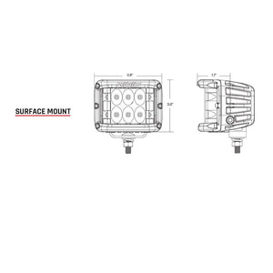 RIGID Industries D-SS Series PRO Driving Surface Mount - Black [261313] - Flood/Spreader Lights