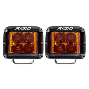 RIGID Industries D-SS Spot w/Amber Pro Lens - Pair [262214] - Pods & Cubes