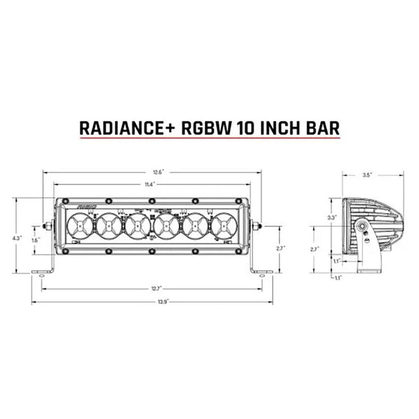 RIGID Industries Radiance + 10’’ Light Bar - RGBW [210053] - Light Bars