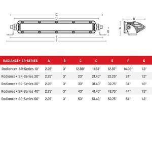 RIGID Industries Radiance + SR-Series LED Light - 8 Option RGBW Backlight - 30’’ [230603] - Lighting