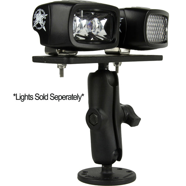 RIGID Industries RAM Bolt Down 3.7’’ Arm - 6.25’’ x 2’’ Plate [40075] - Accessories