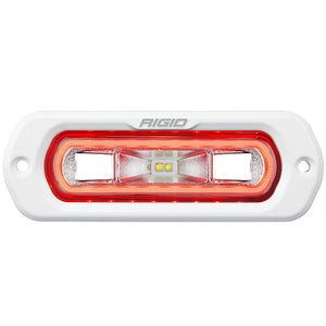 RIGID Industries SR-L Series Marine Spreader Light - White Flush Mount - White Light w/Red Halo [51202]