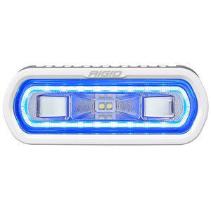 RIGID Industries SR-L Series Marine Spreader Light - White Surface Mount - White Light w/Blue Halo [51101]