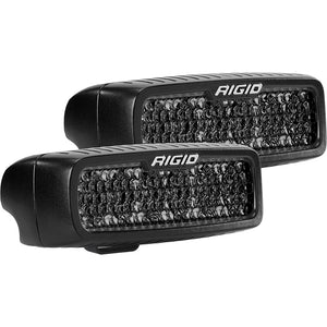 RIGID Industries SR-Q Series PRO Spot Diffused Midnight Surface Mount - Pair [905513BLK] - Flood/Spreader Lights