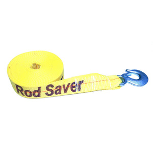 Rod Saver Heavy-Duty Winch Strap Replacement - Yellow - 2’’ x 20 [WSY20] - Winch Straps & Cables