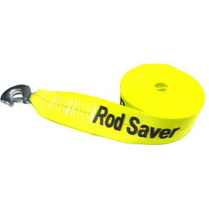 Rod Saver Heavy-Duty Winch Strap Replacement - Yellow - 3’’ x 20 [WS3Y20] - Winch Straps & Cables