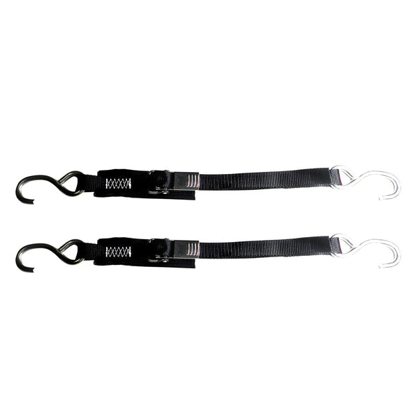 Rod Saver Stainless Steel Quick Release Transom Tie-Down - 1’’ x 6 - Pair [SS1QRTD6] - Tie-Downs