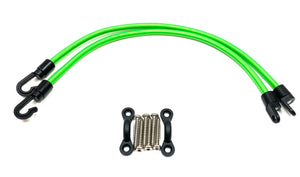 Rod Tie Down Straps for your Deck (Set of 2) - Green - Fishing Rod Holders & Storage Racks
