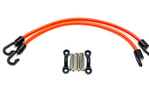 Rod Tie Down Straps for your Deck (Set of 2) - Orange - Fishing Rod Holders & Storage Racks