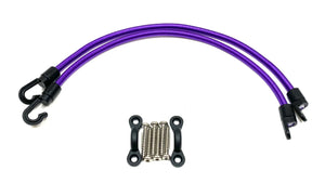 Rod Tie Down Straps for your Deck (Set of 2) - Purple - Fishing Rod Holders & Storage Racks