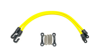 Rod Tie Down Straps for your Deck (Set of 2) - Yellow - Fishing Rod Holders & Storage Racks