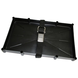 T-H Marine 27 Series Battery Holder Tray w/Stainless Buckled Strap [NBH-27-SSC-DP] - Battery Management