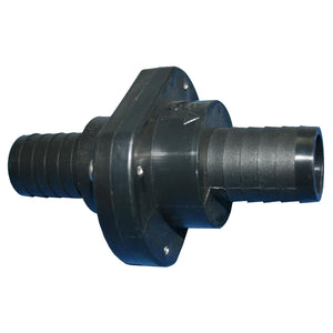 T-H Marine Double Barb Inline Scupper Check Valve - 1-1/8’’ - Black [ILS-1200-DP] - Fittings