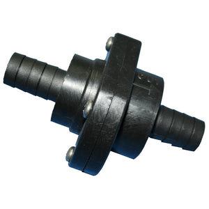 T-H Marine Double Barb Inline Scupper Check Valve - 3/4’’ - Black [ILS-750-DP] - Fittings