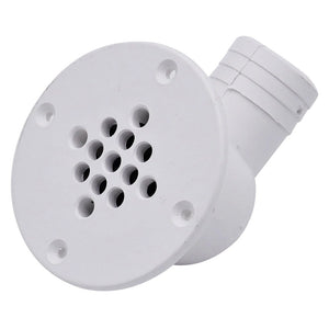 T-M Marine 90-Degree Cockpit Scupper Drain - White [CSD-92-DP] - Accessories
