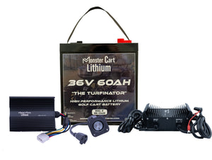 TURFINATOR BUNDLE - 36V 60AH LITHIUM BATTERY & 36V 15A WATERPROOF CHARGER