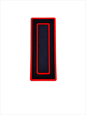 Universal Pads - 4’’ x 10’’ Rectangle / Red - Watercraft Parts & Accessories